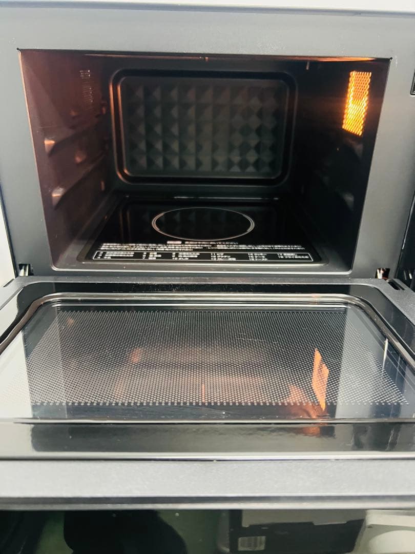 美品YAMAZEN 2023年製 オーブンレンジ YRP-F180V 電子レンジ