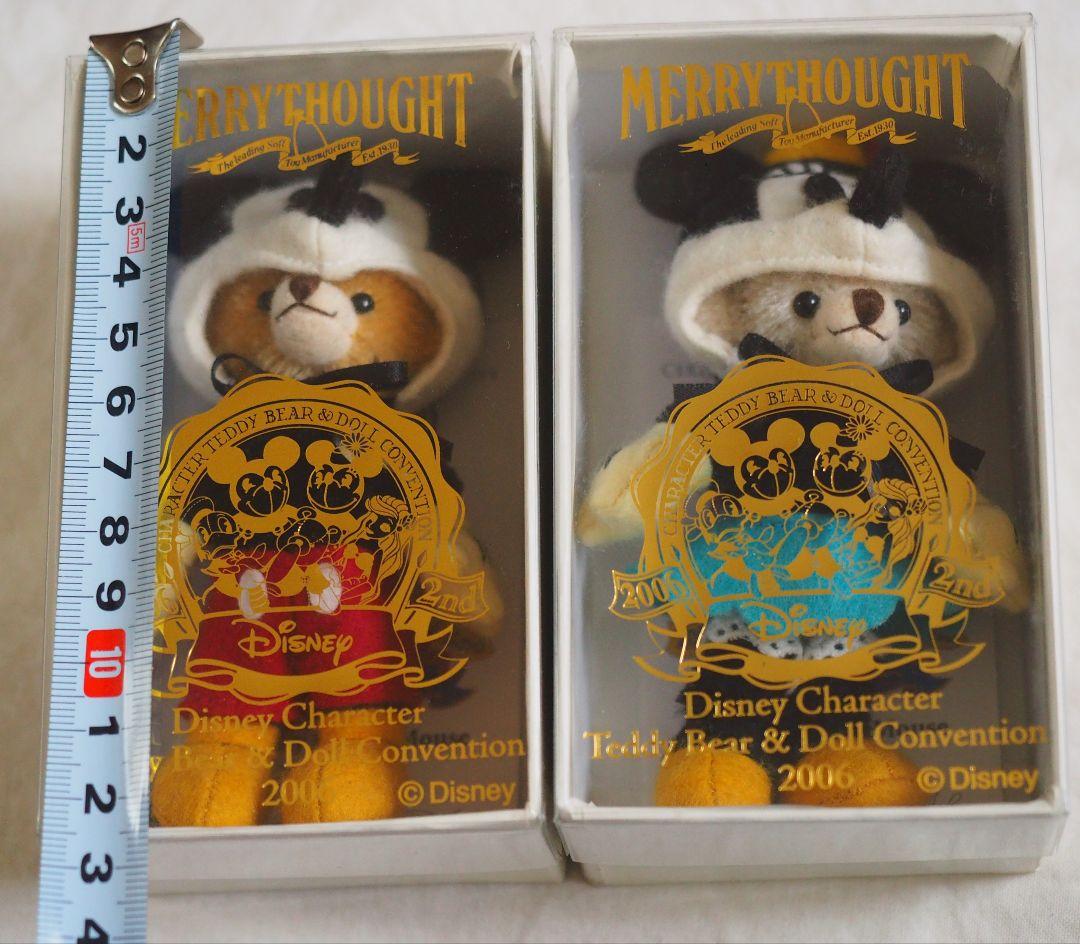 レア☆ Merrythought × Disney ミッキー ミニー テディベア