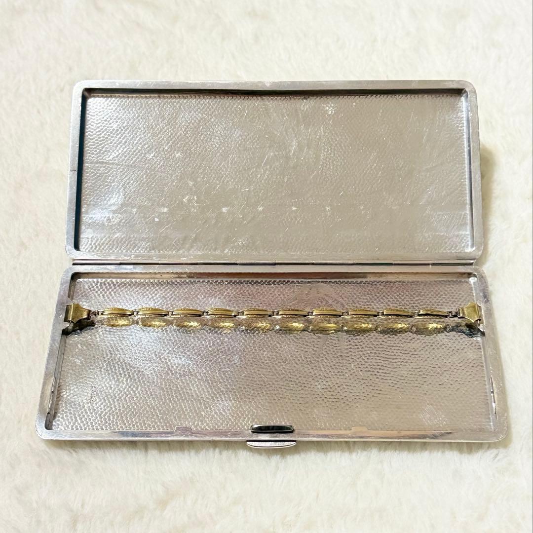 銀 silver 950刻印 煙草入れ シガレットケース 207g 骨董