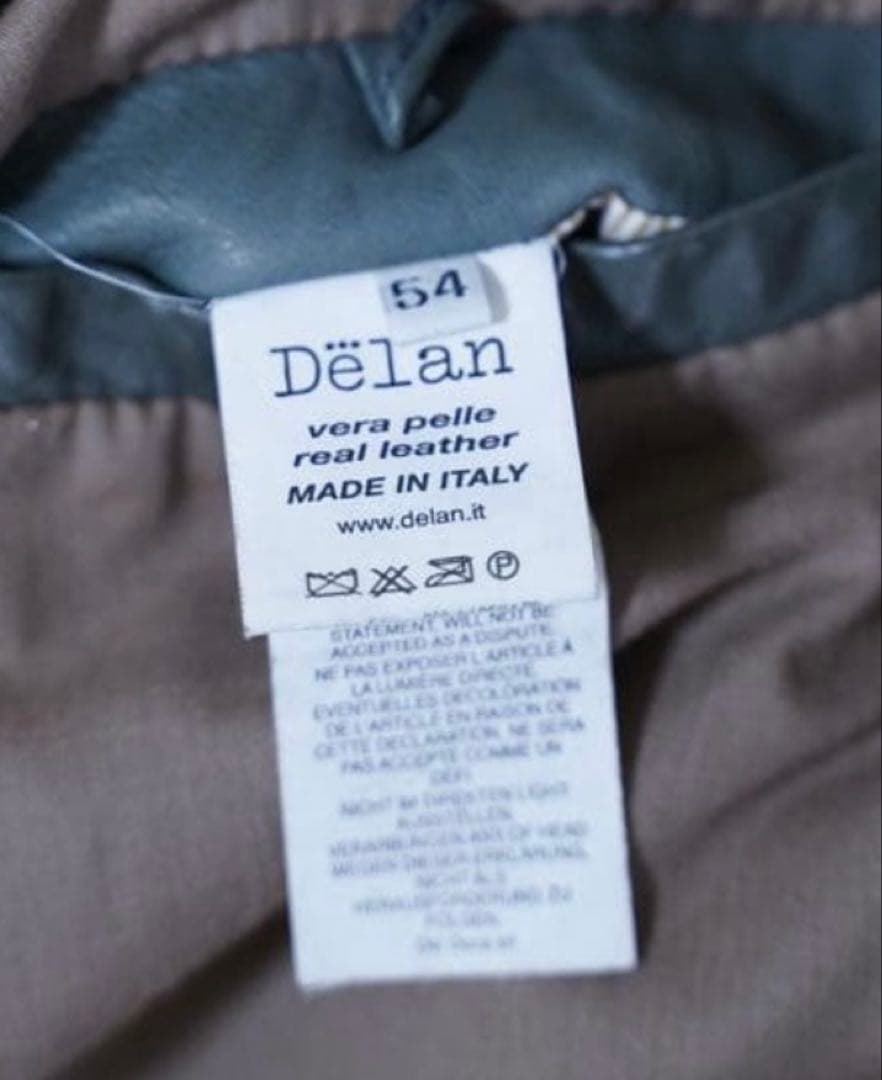 t　DELAN ラムスキンシングルライダース