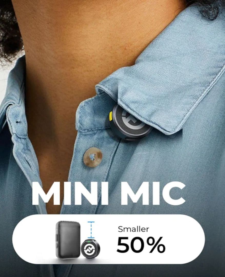 割引/Hollyland-Lark M2-ワイヤレスマイク-ノイズキャンセル機能