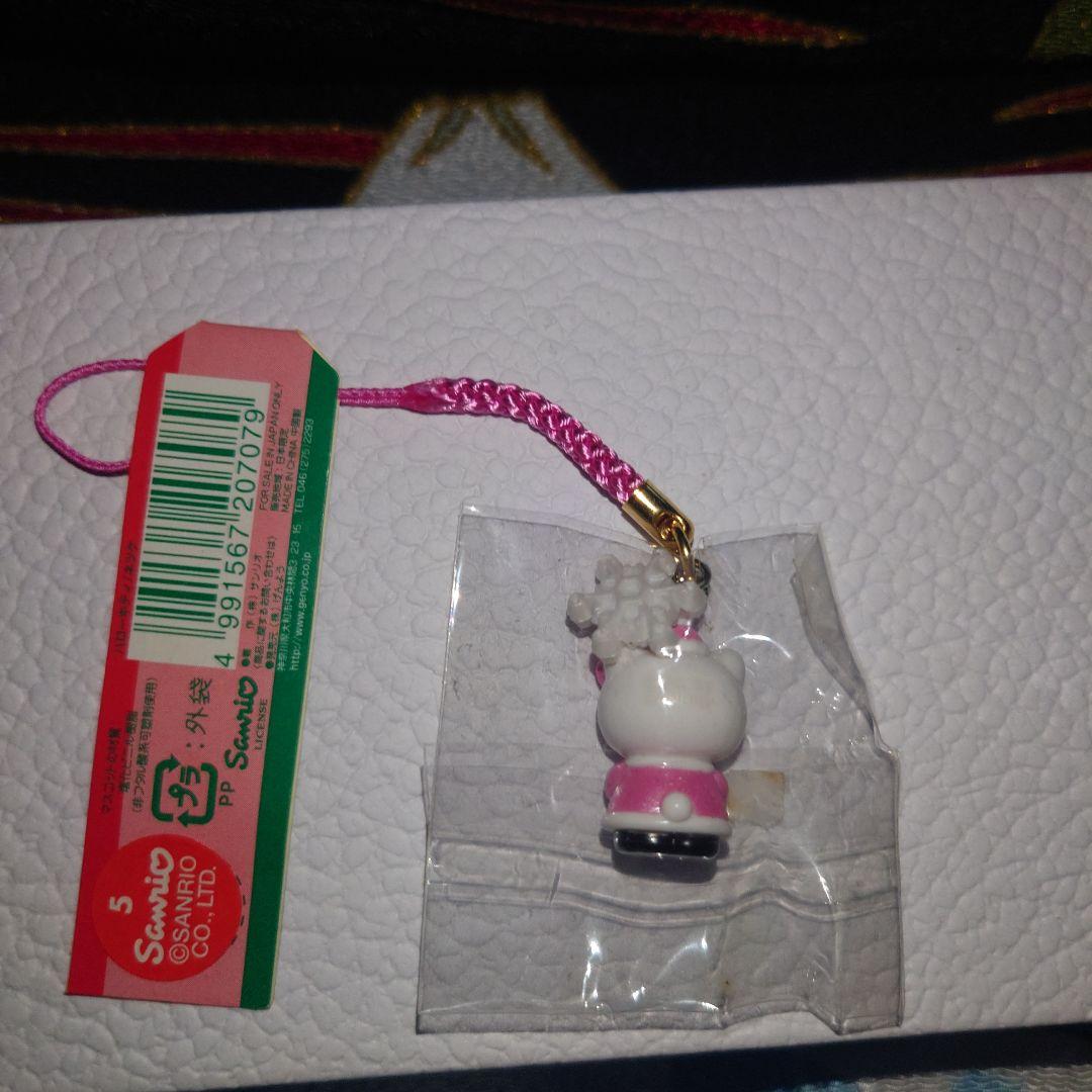 ハローキティ　根付　クリスマス　雪の結晶　2002年