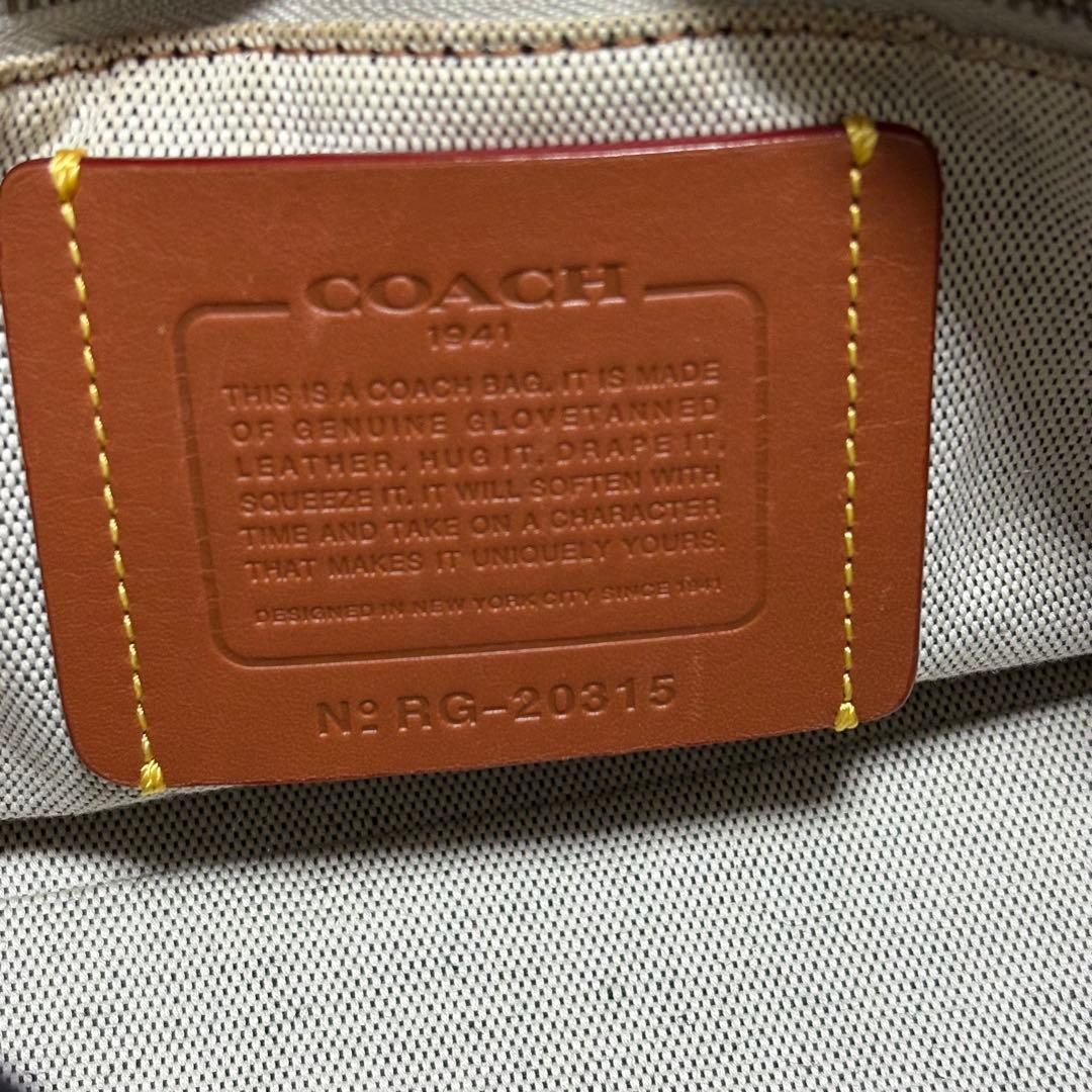希少 COACH コーチ ローグ30 グラブタンレザー パッチワーク 2way