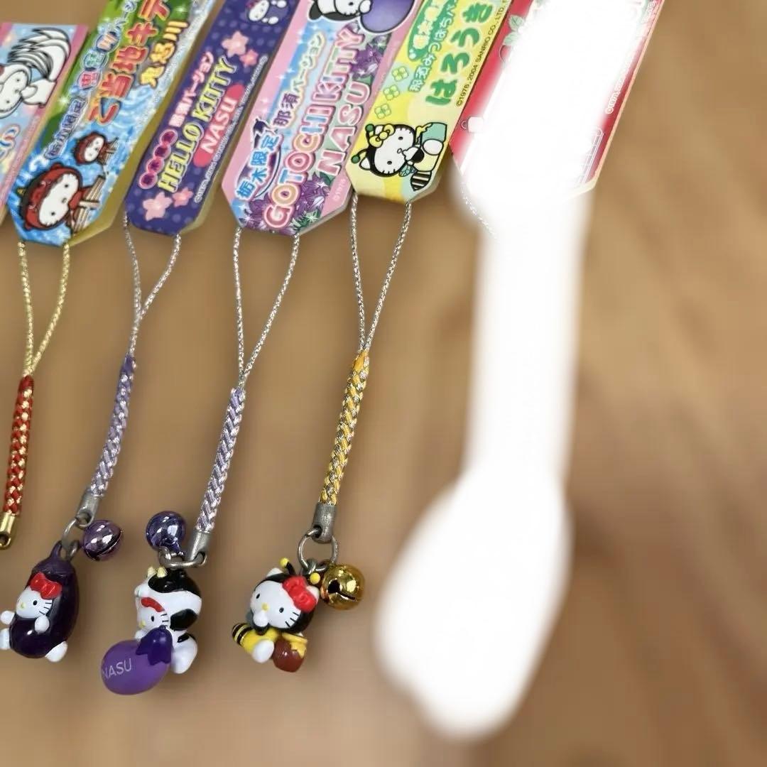 ご当地キティ　栃木県　那須限定　5種セット　根付けストラップ