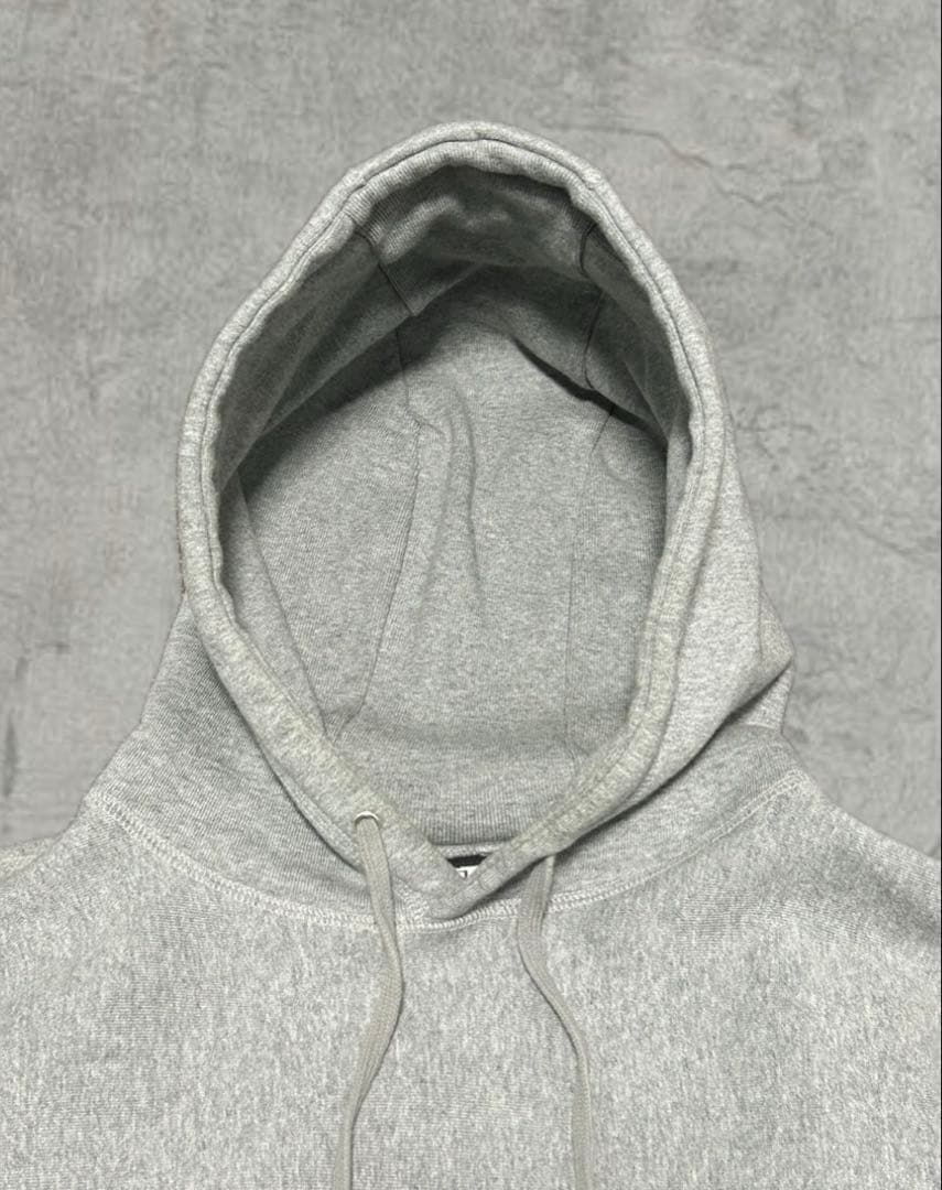 【大人気モデル】野村周平着用 FTC パーカー ボックスロゴ グレー 刺繍 XL