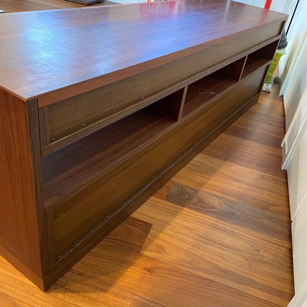 ACTUS アクタス　テレビボード　テレビ台　木目　ブラウン　茶色　高級家具