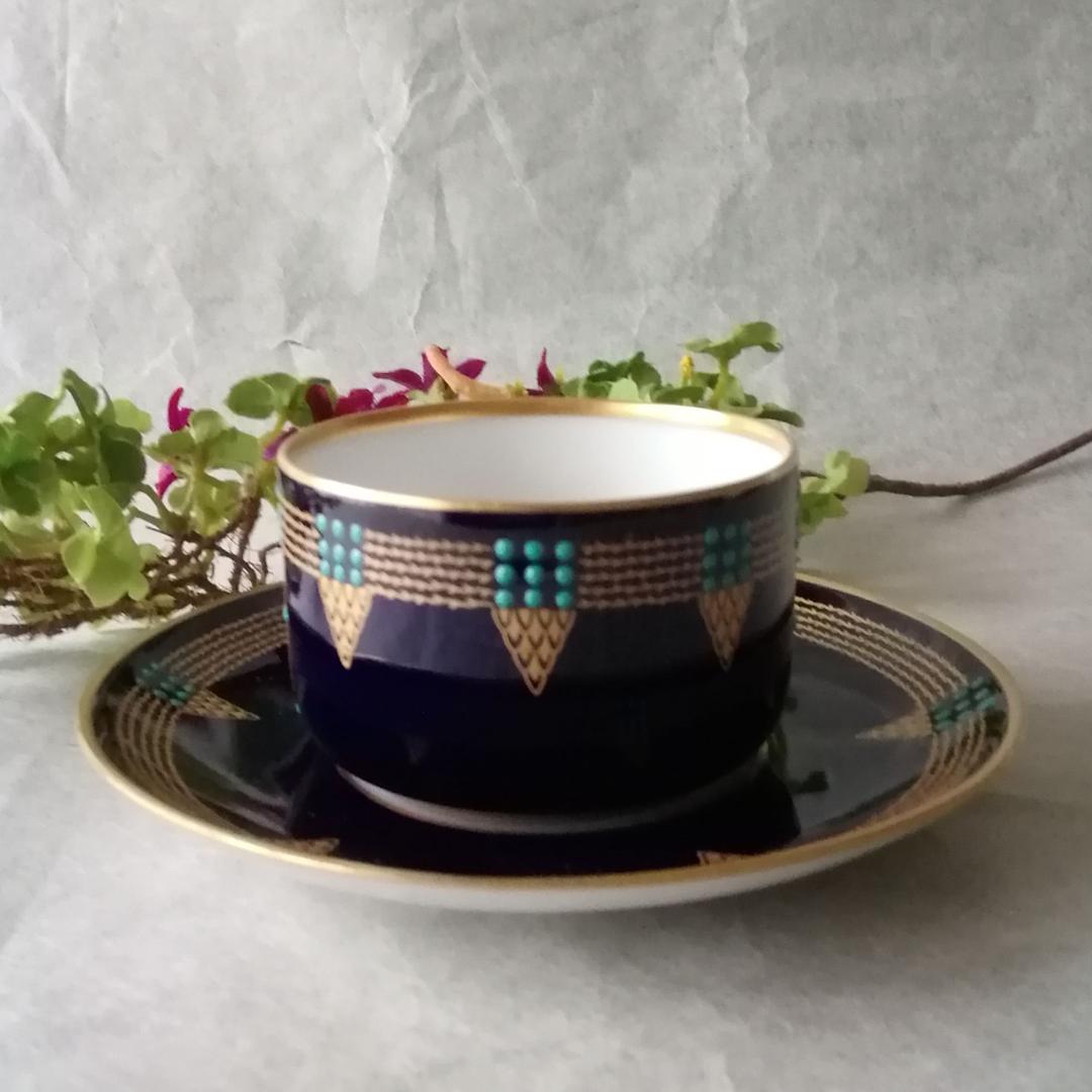 逸品　フッチェンロイター　アールデコ金彩ジュエルC&S　ドイツ　アンティーク