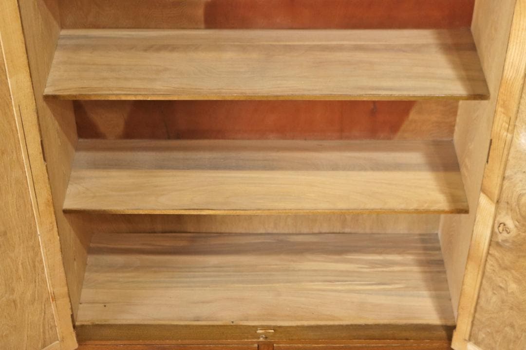 レトロ キャビネット 戸棚 本箱 収納 ラック 引き出し 抽斗 2杯 木製