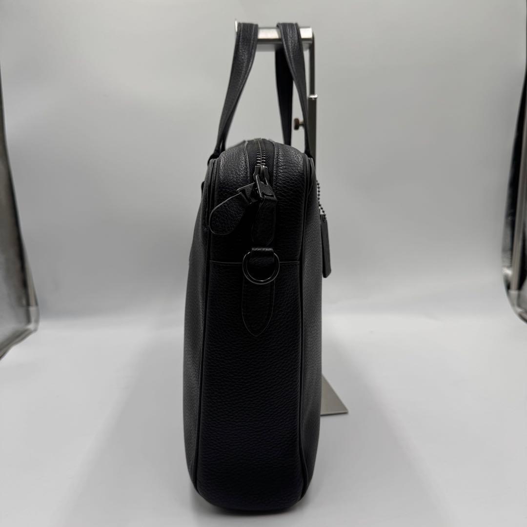 極美品✨ コーチ ブリーフケース 2way グラハム A4 レザー ブラック