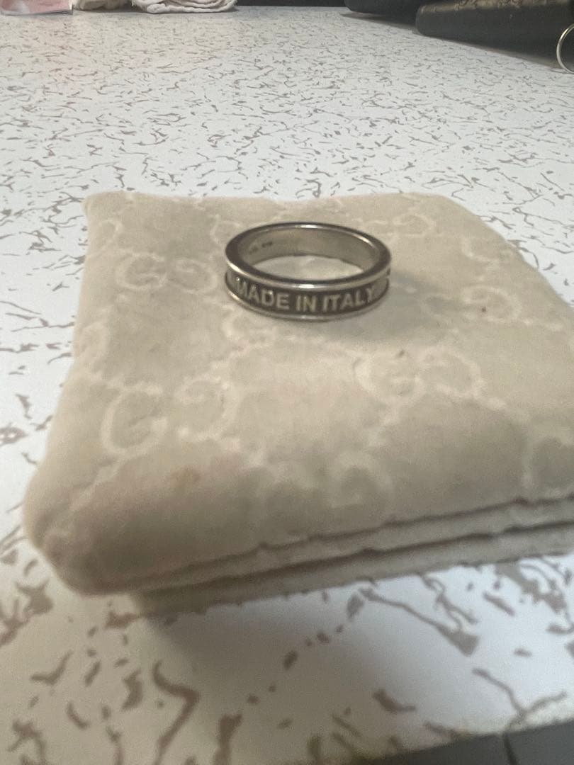 GUCCI ステンレススチールリング MADE IN ITALY