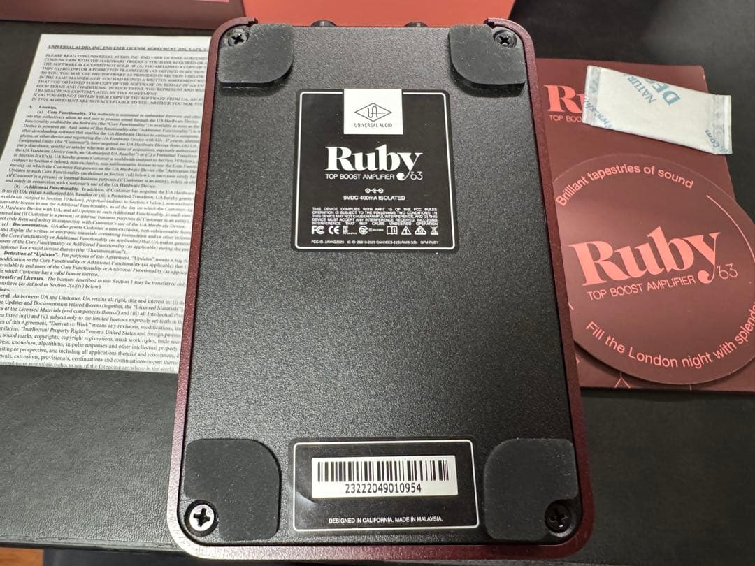 ギター UAFX RUBY / 63 Amplifier