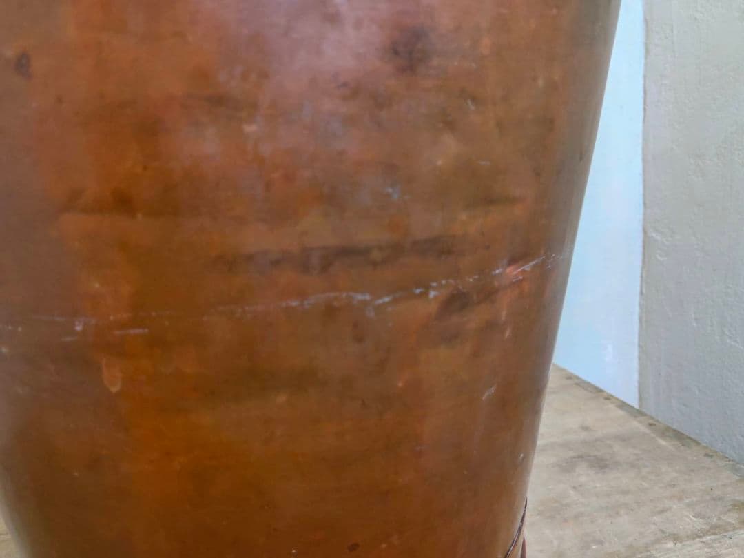 ★古い銅バケツ　シャビー　インダストリアル　昭和レトロ　古道具　アンティーク