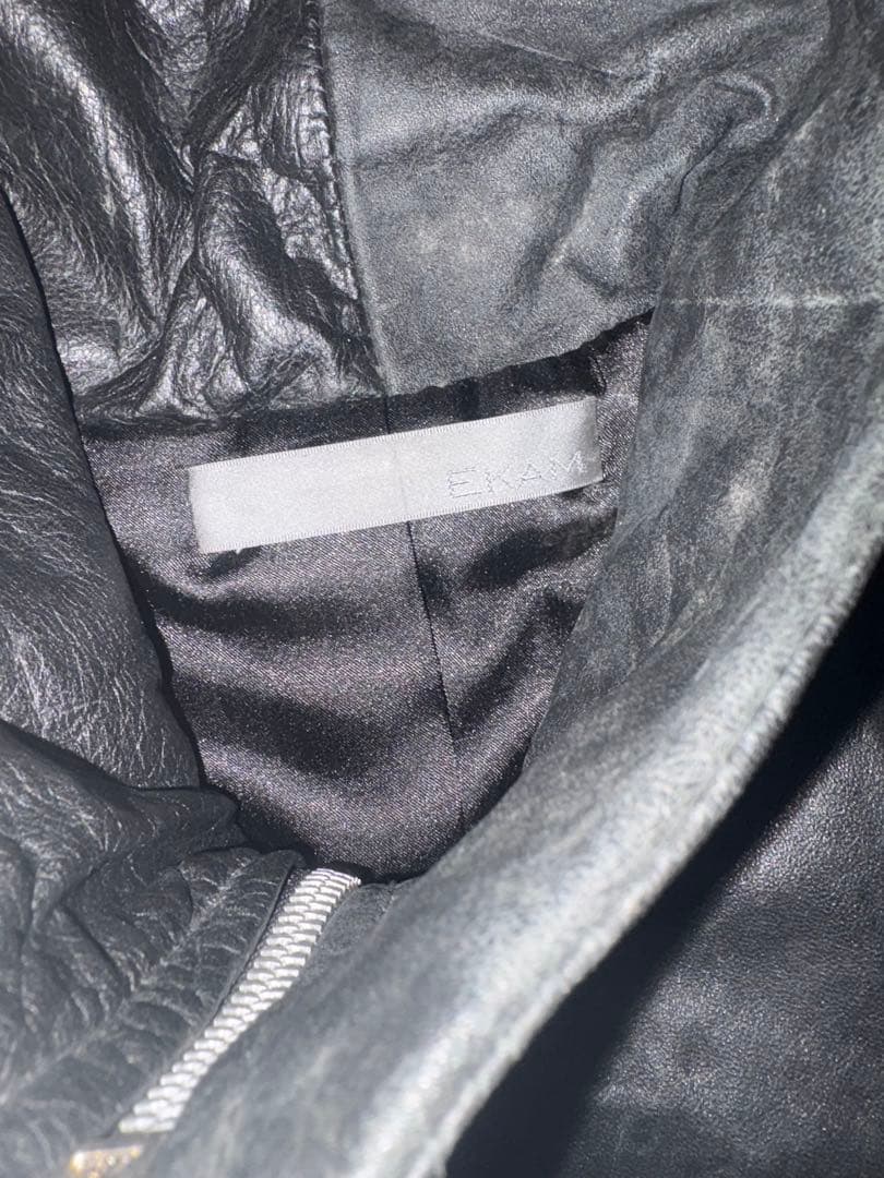 EKAM レザーライダースジャケット