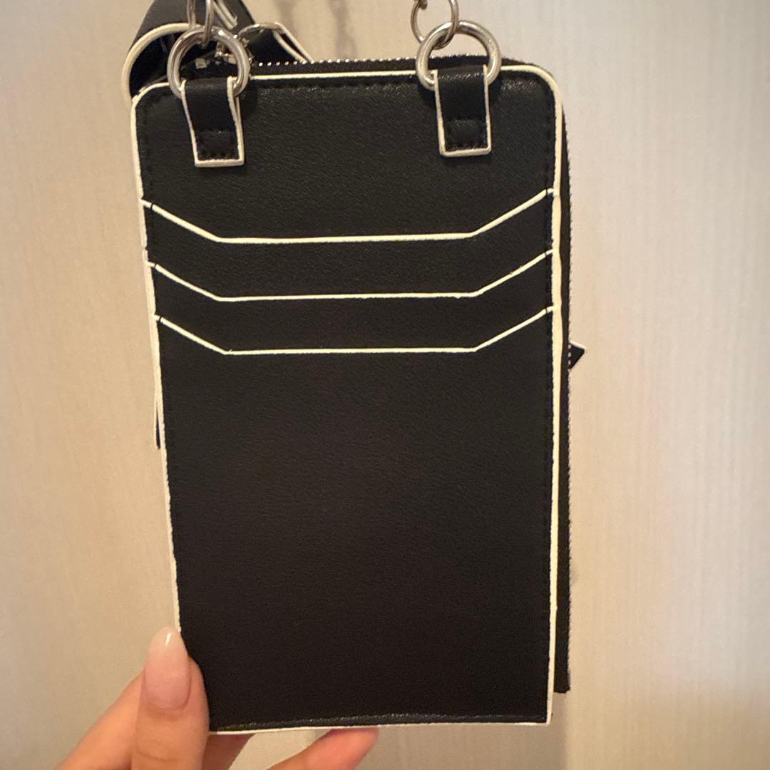 FRAY I.D ルエル リボンマルチショルダー スマホショルダー ブラック