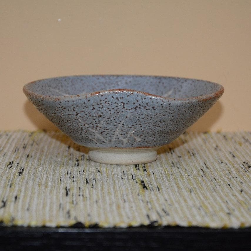 茶道具　数茶碗　志野平茶碗　１０個　美濃焼　桃山窯　林英仁　古物　送料込み