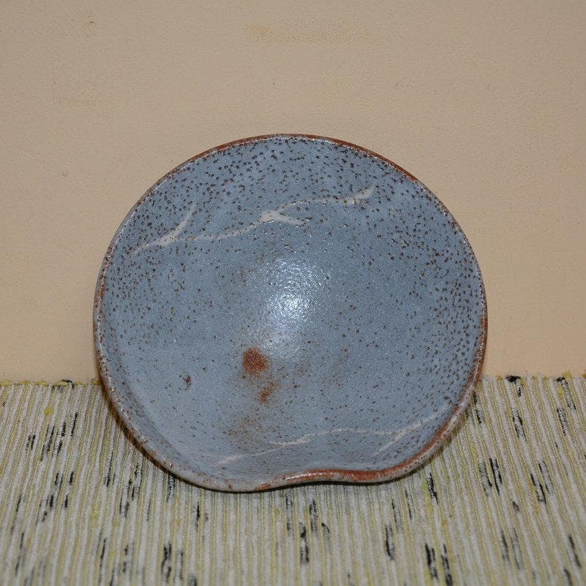 茶道具　数茶碗　志野平茶碗　１０個　美濃焼　桃山窯　林英仁　古物　送料込み