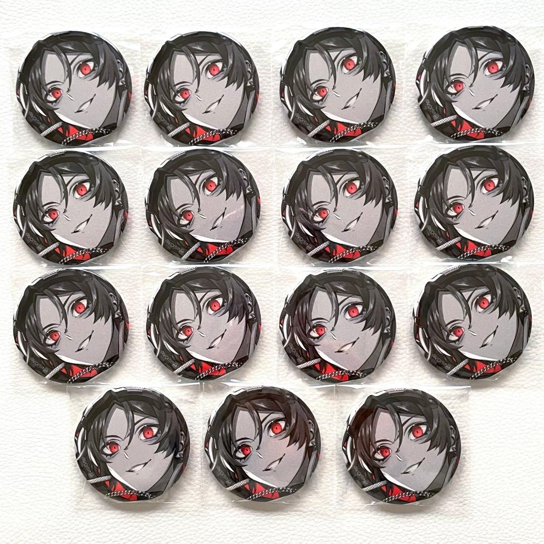 いれいす　缶バッジ　りうら　AIM&RHYME モノクロ　15個　ソロワンマン