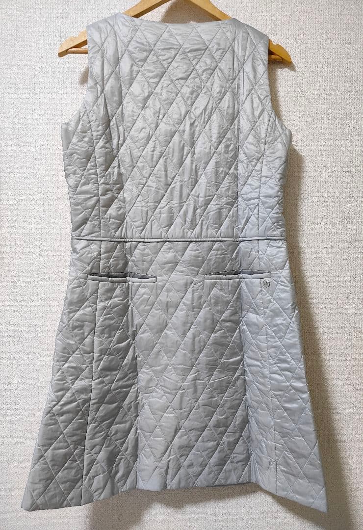 新品 ランバンスポール ワンピース 冬 キルティング 中綿 40
