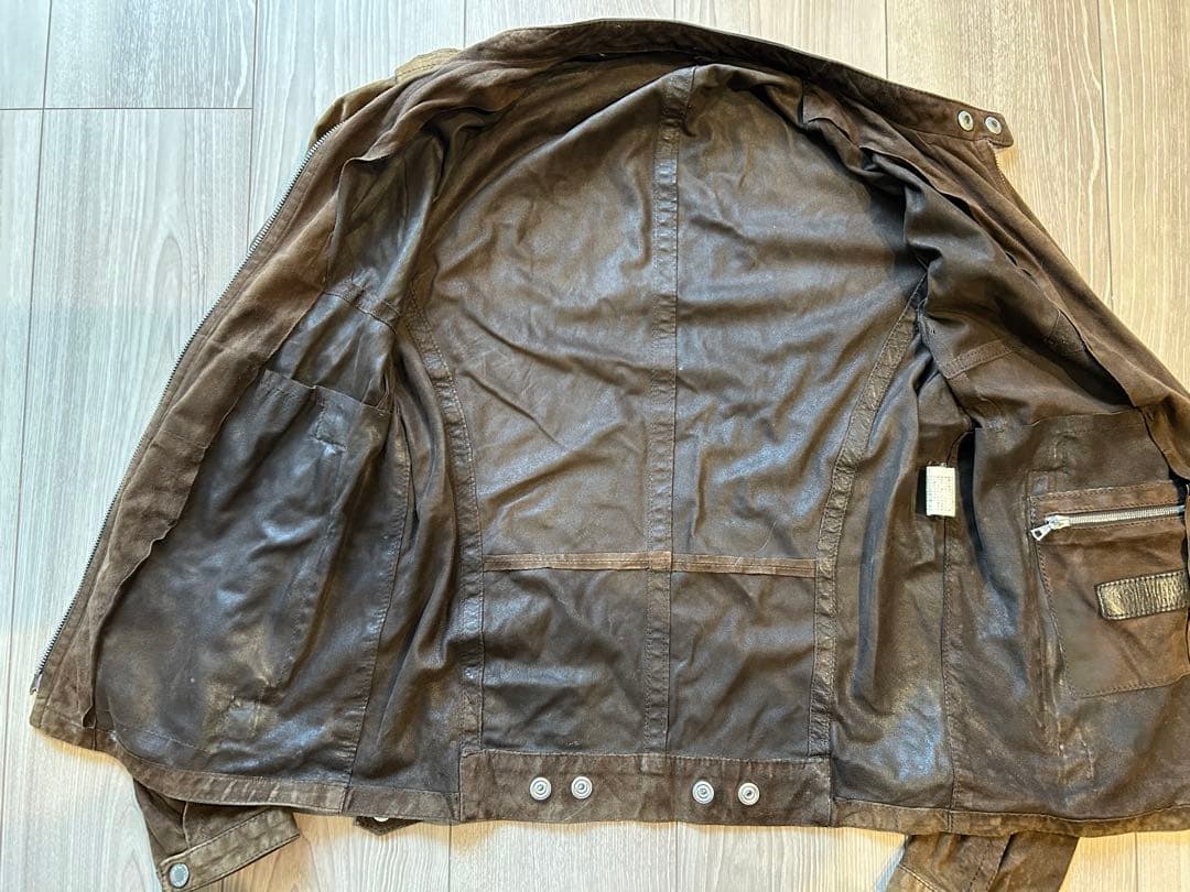 ニールバレット　スエードレザーライダースジャケット イタリア製　XS