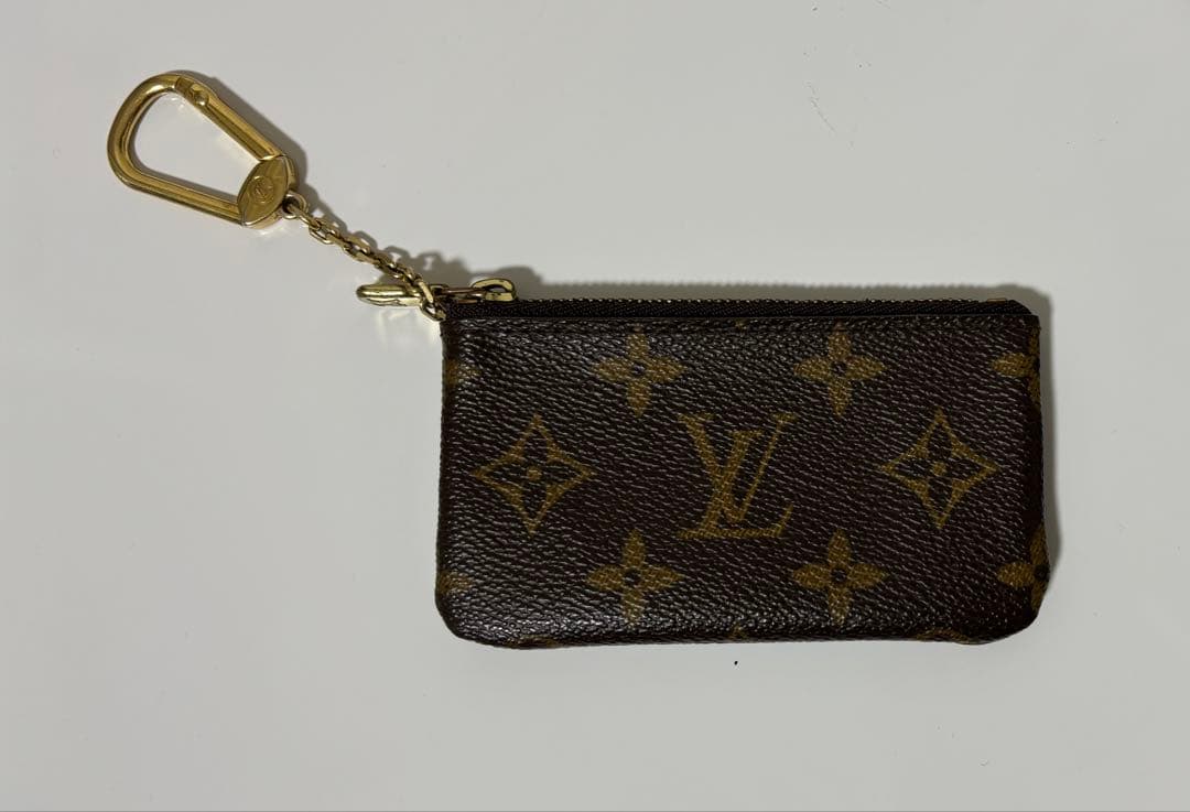 ルイヴィトン ポシェットクレ モノグラム キーケース ケースブラウン