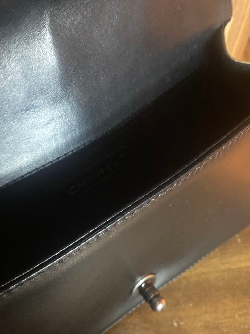 ♡*様 ボーイシャネル25 バイカラー チェーン ショルダーバッグ　ベージュ ラ