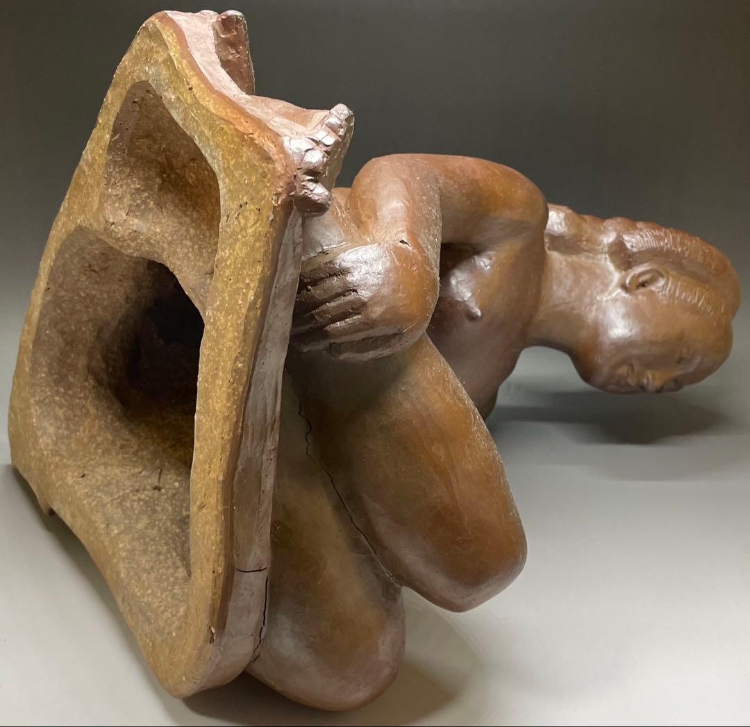 モンテパパ　昭和の名工　岡本錦朋　備前焼　裸婦像