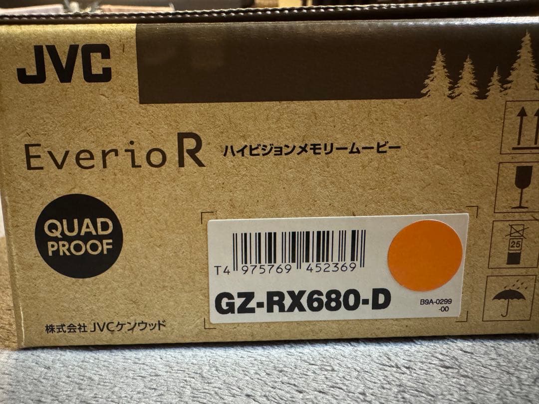 JVC Everio GZ-RX680-D ビデオカメラ オレンジ　美品