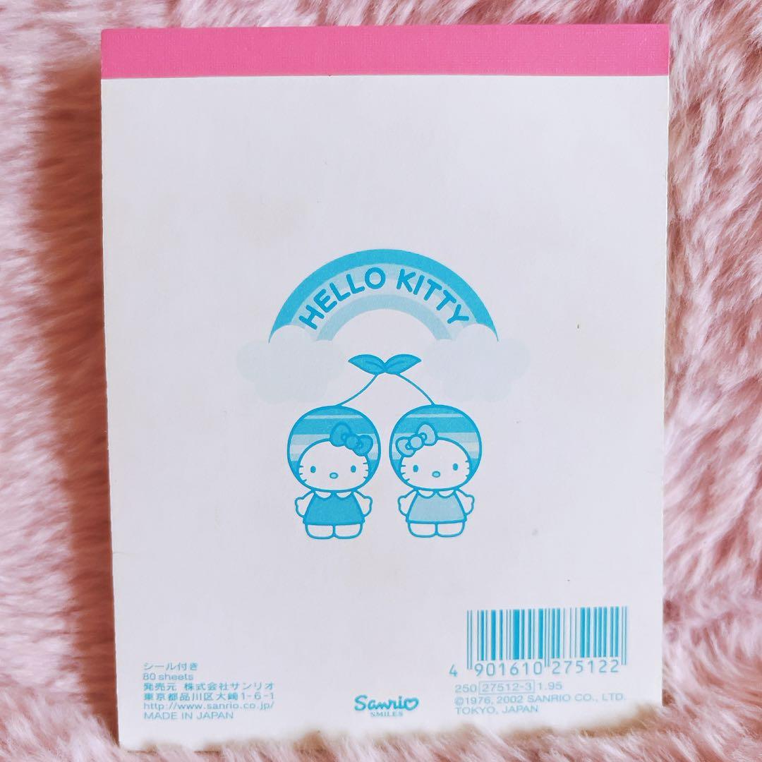 希少レア　ハローキティ　チェリー　レターセット　シール付きメモ　ノート　2002