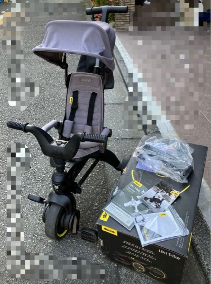 doona 折りたたみ三輪車　グレー リキトライク　ベビーカー ドゥーナ