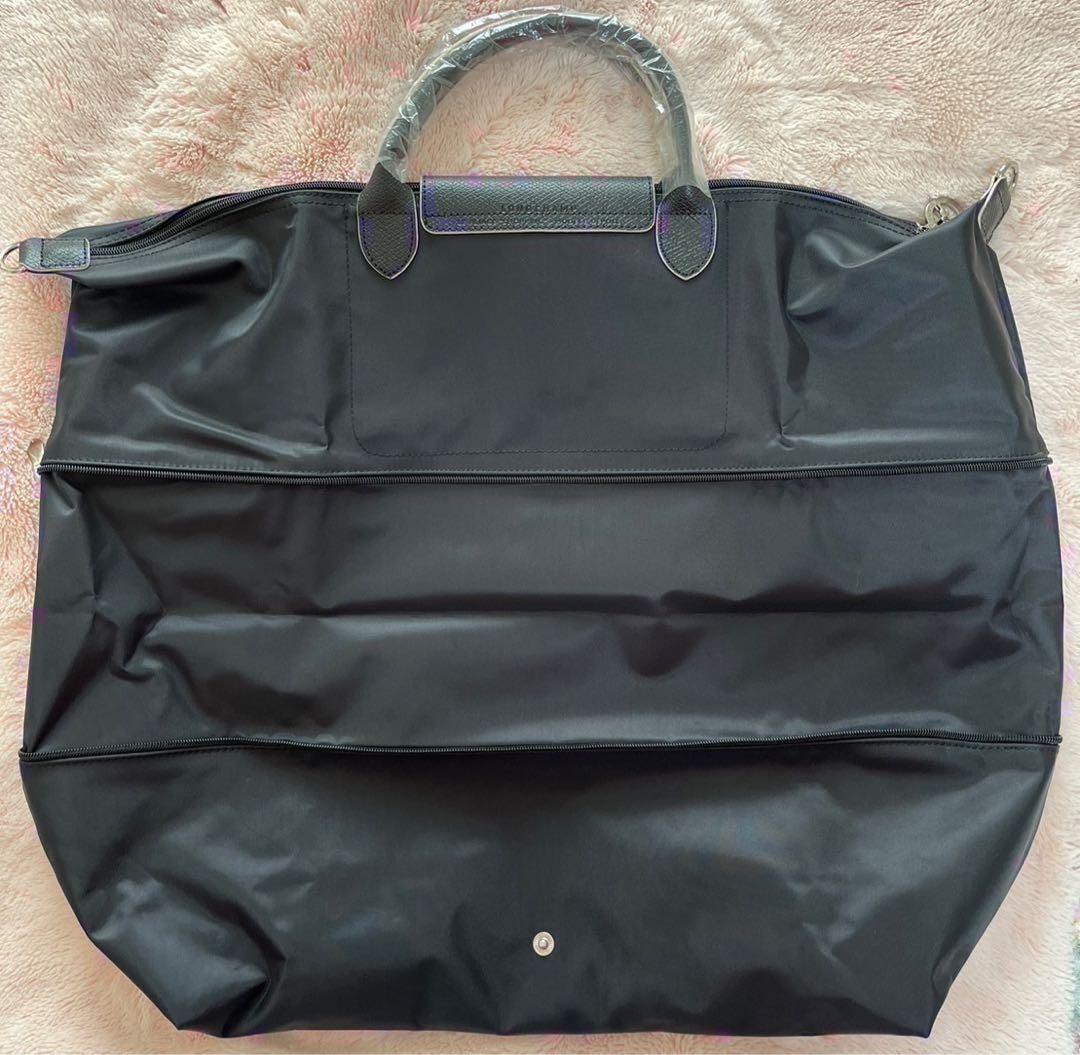 【新品】ロンシャン ル・プリアージュボストン黒、グレー(刺繍)