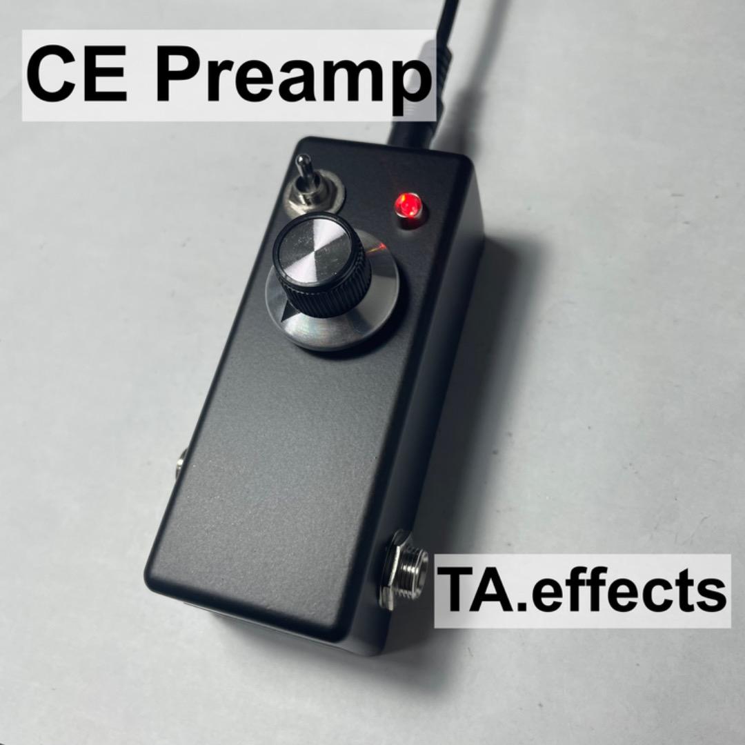 ギター CE Preamp TA.effects MATT BLACK