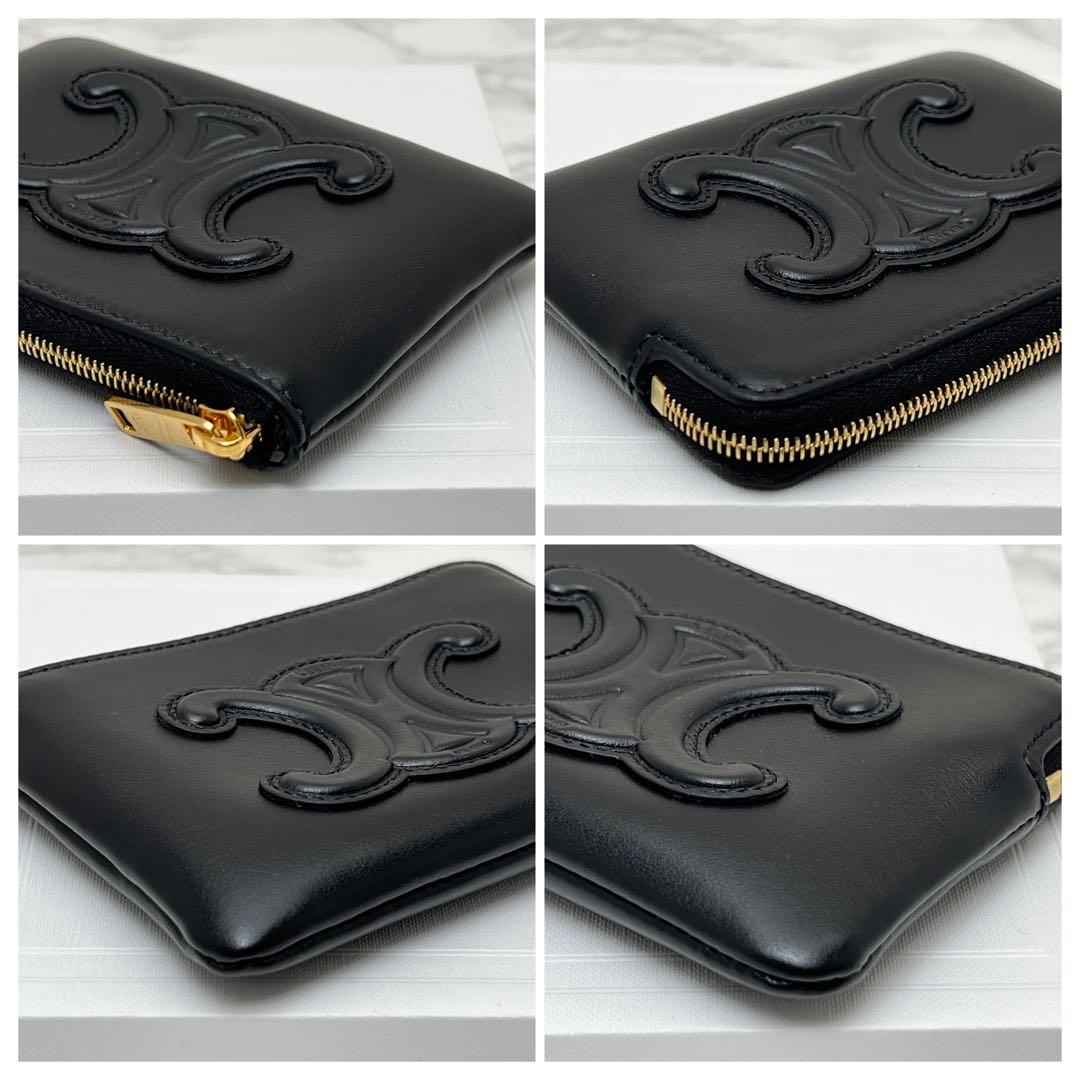 セリーヌ パース ケース 現行品 ブラック＆カードポーチ