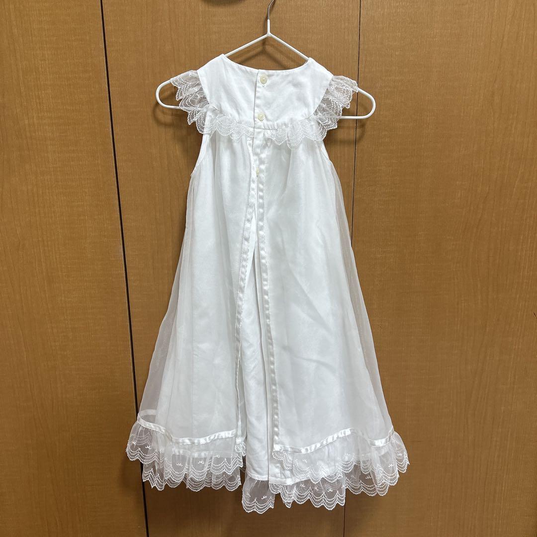 美品 ミキハウス 新生児 セレモニードレス3点セット