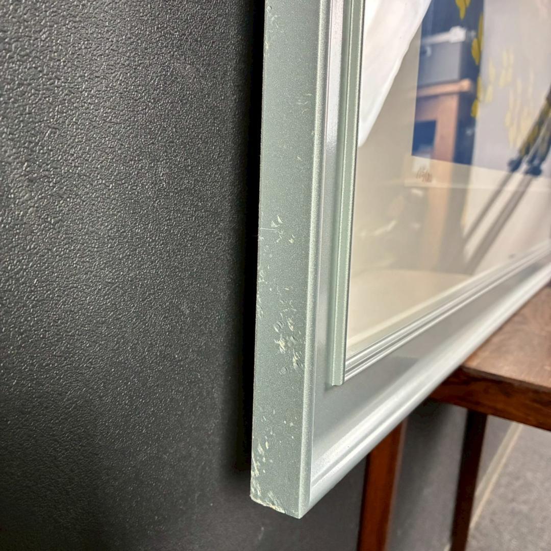 美品 平松礼二「池に舞う蝶」リトグラフ 大作 直筆サイン・印有 古径額 モネ