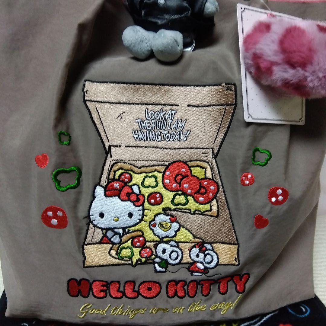 HELLO KITTY ·͜·ᰔᩚハートボンボン付きトートバッグ