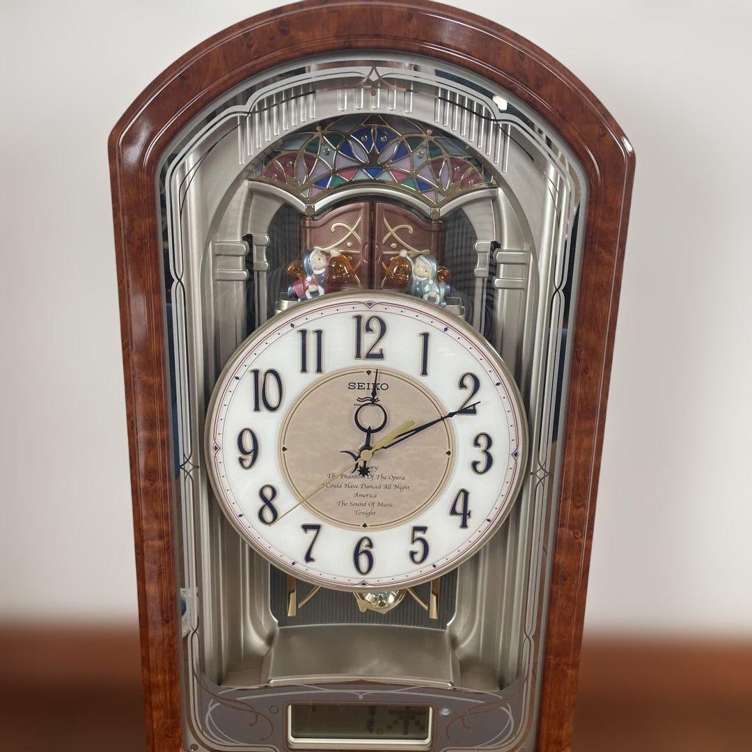 美品　セイコー　電波　からくり時計　RE556B ウェーブシンフォニー