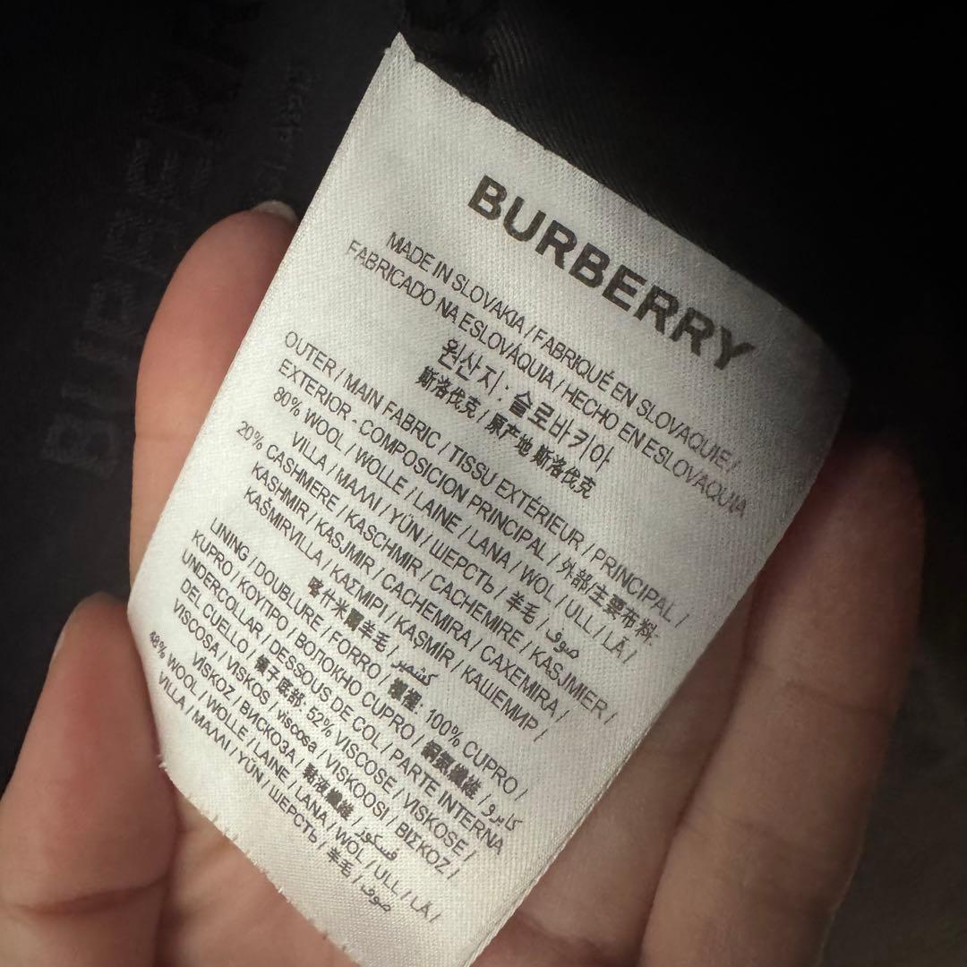 BURBERRY ブラック チェスターコート
