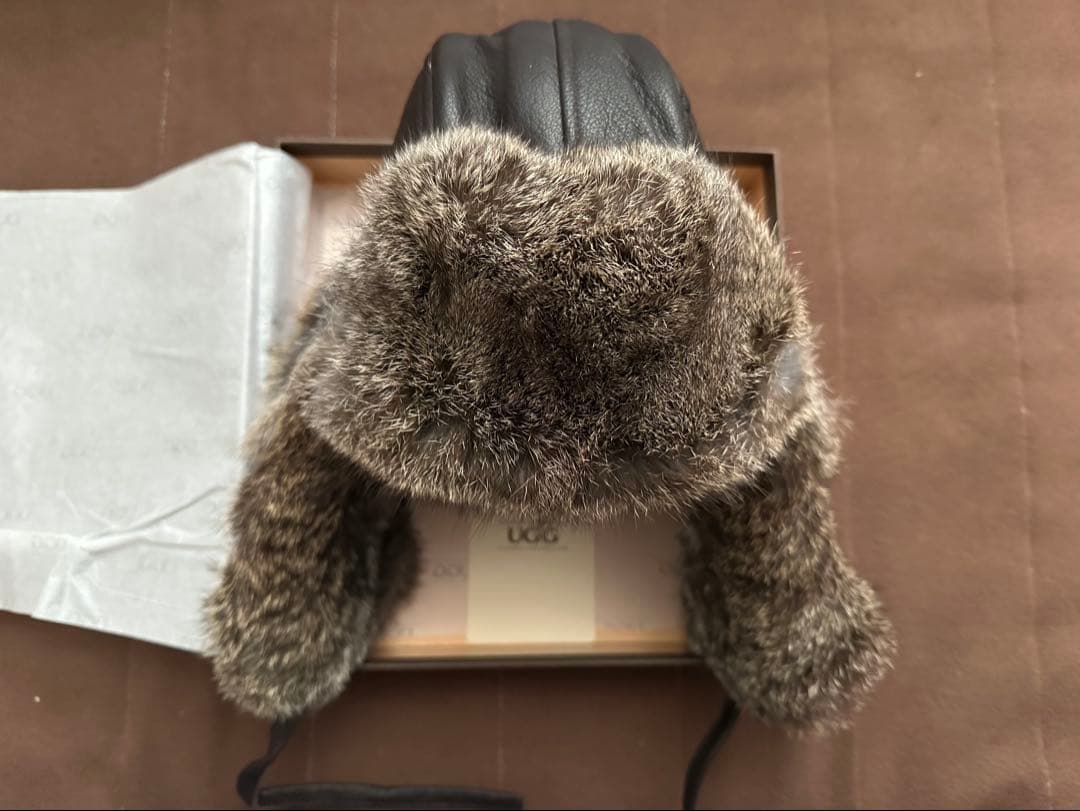 UGG ラビットファー アビエイターハット