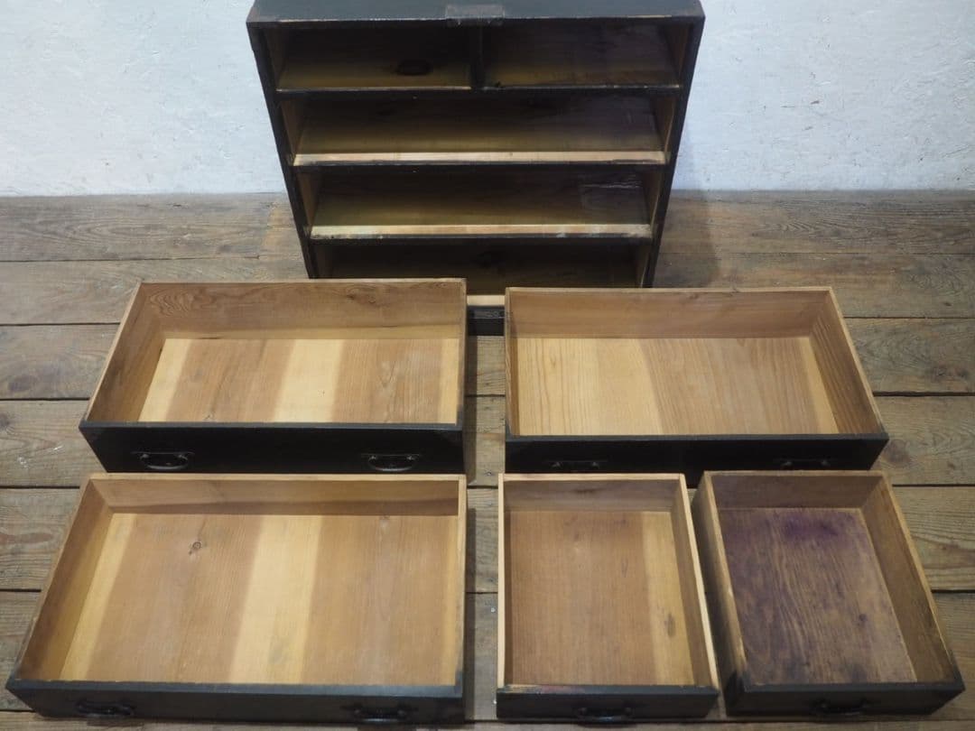 1259　 アンティーク　小箪笥　棒タンス　収納棚　骨董　レトロ　インテリア