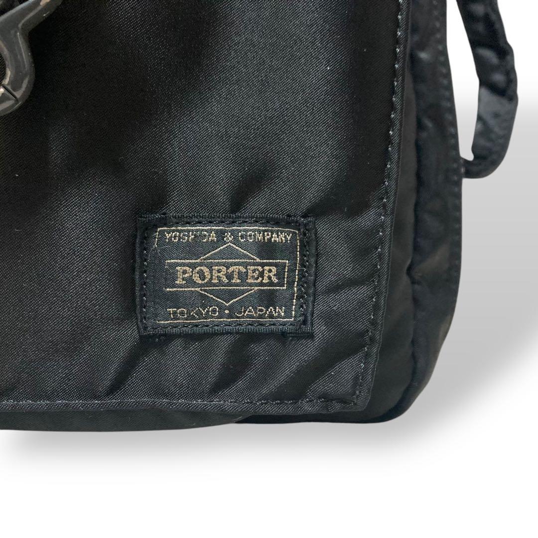 【美品】ポーター　タンカー　2way ビジネスバッグ　ショルダー　ナイロン　黒
