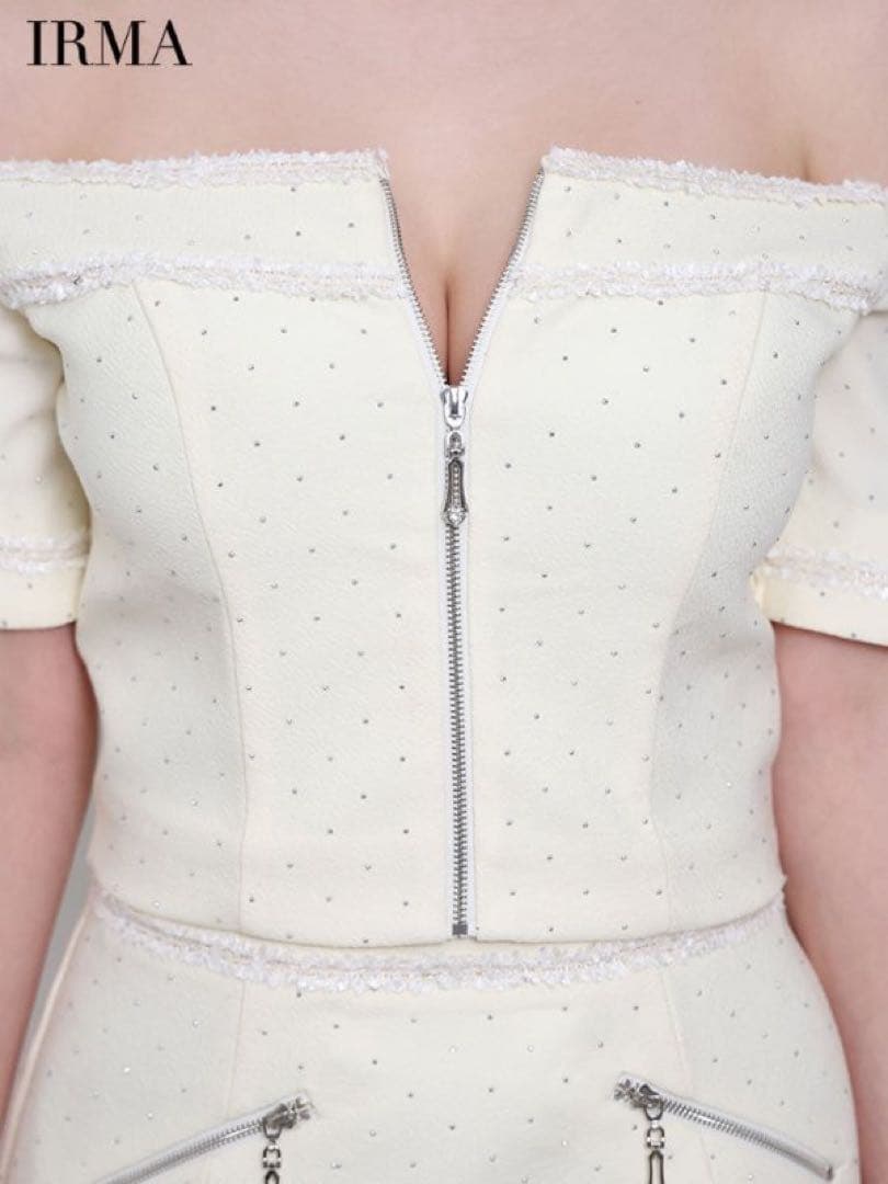 A☆　IRMA イルマ　S ブラック　オフショルダーセットアップ