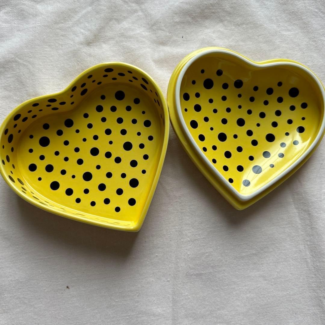 希少！草間彌生　LOVE FOREVERハート型小物入れ