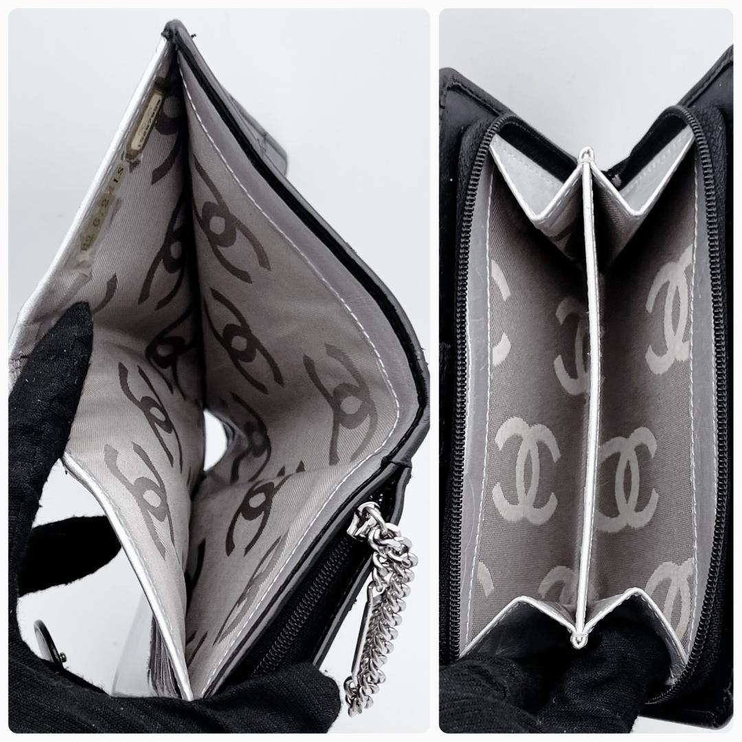 開運財布！新品未使用 シャネル カンボンライン 黒 財布 正規品保証2884