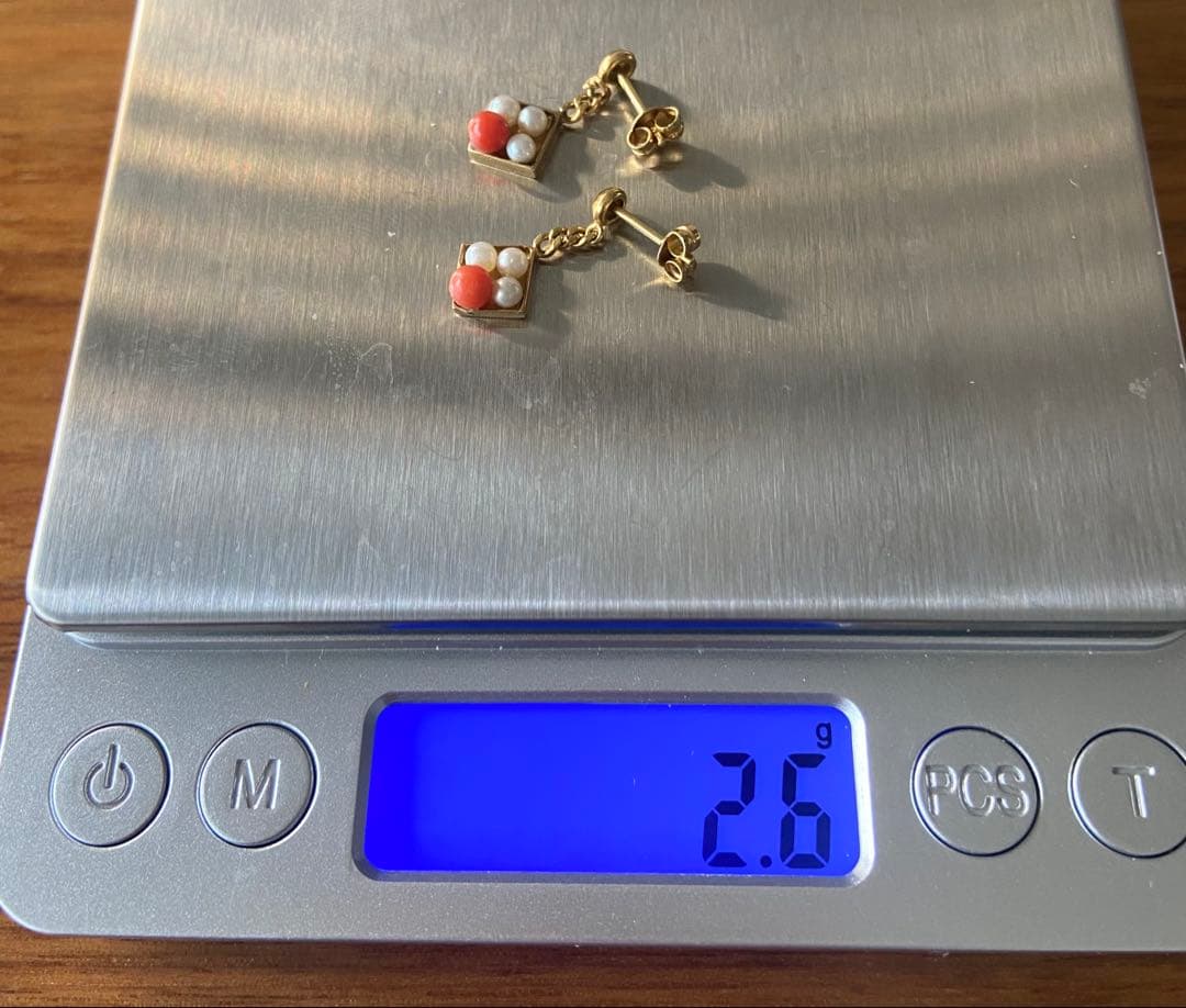 k18ピアス　オーダー品　k18約2g