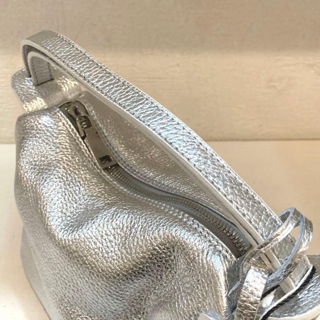 【美品】MARCO MASI ボックストートバッグ　2way シルバー