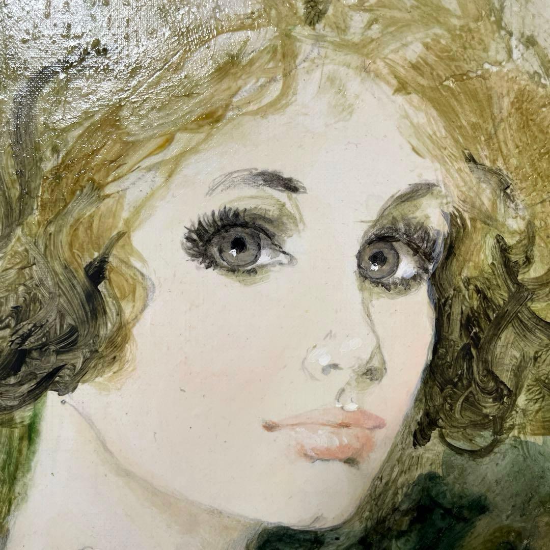 ベルナール・シャロワ『クレール』油彩 F12 原画 ギャラリー取扱作定価96万円