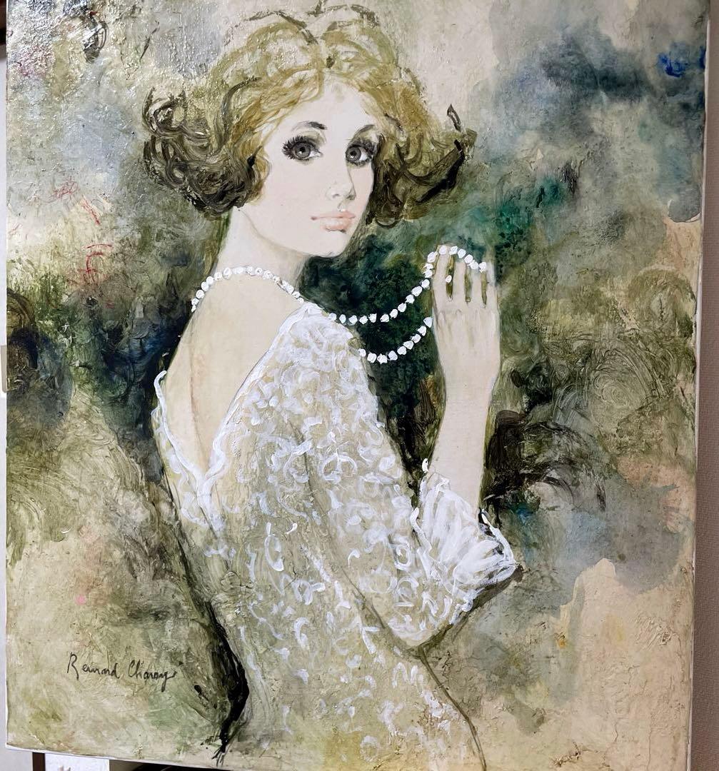 ベルナール・シャロワ『クレール』油彩 F12 原画 ギャラリー取扱作定価96万円