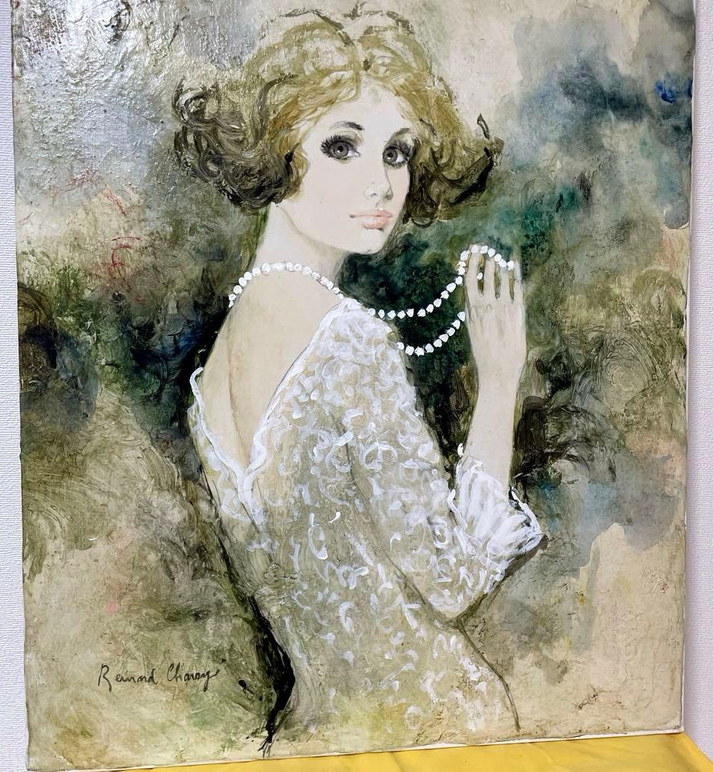 ベルナール・シャロワ『クレール』油彩 F12 原画 ギャラリー取扱作定価96万円