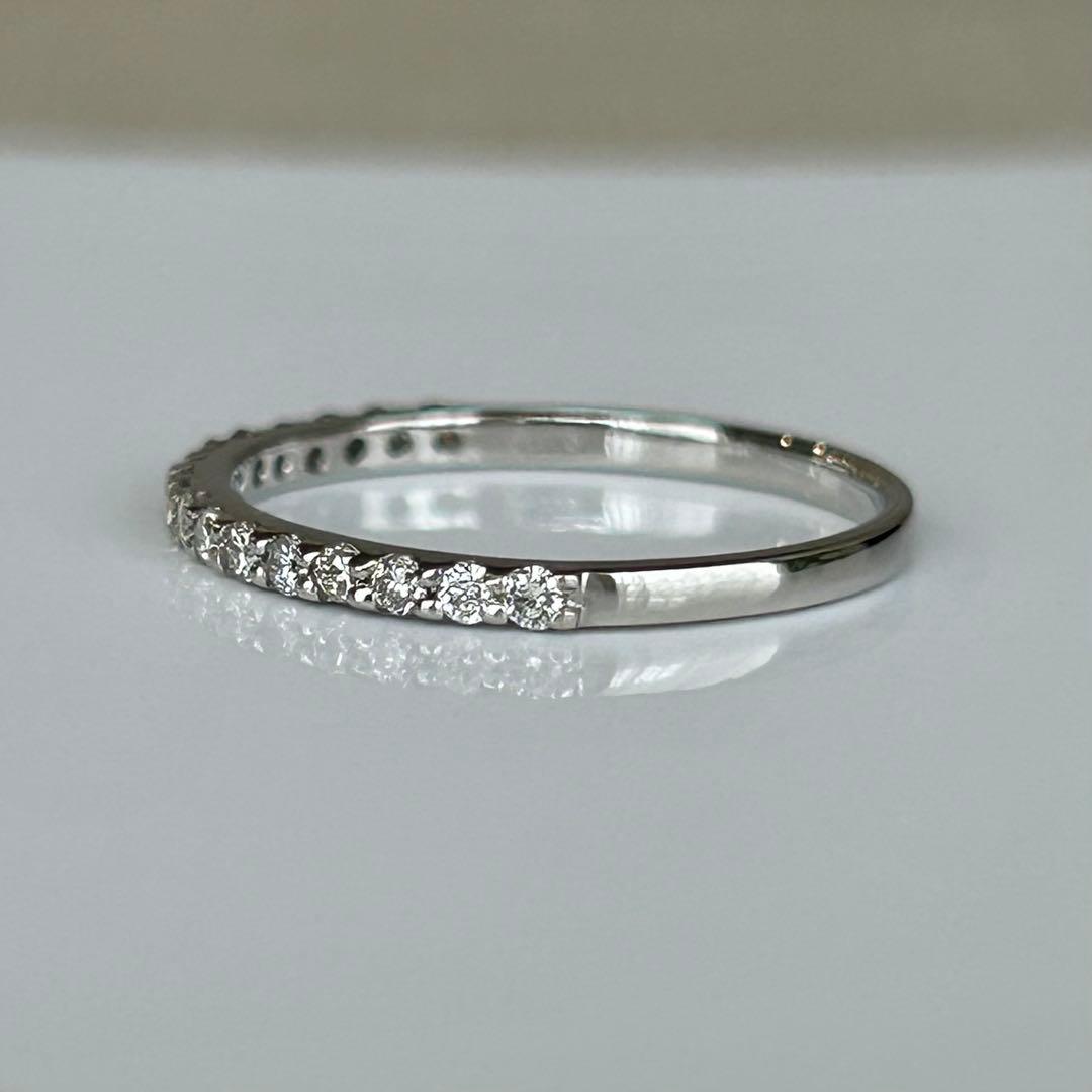 プラチナ　ダイヤモンド　リング　ハーフエタニティ　Pt900
