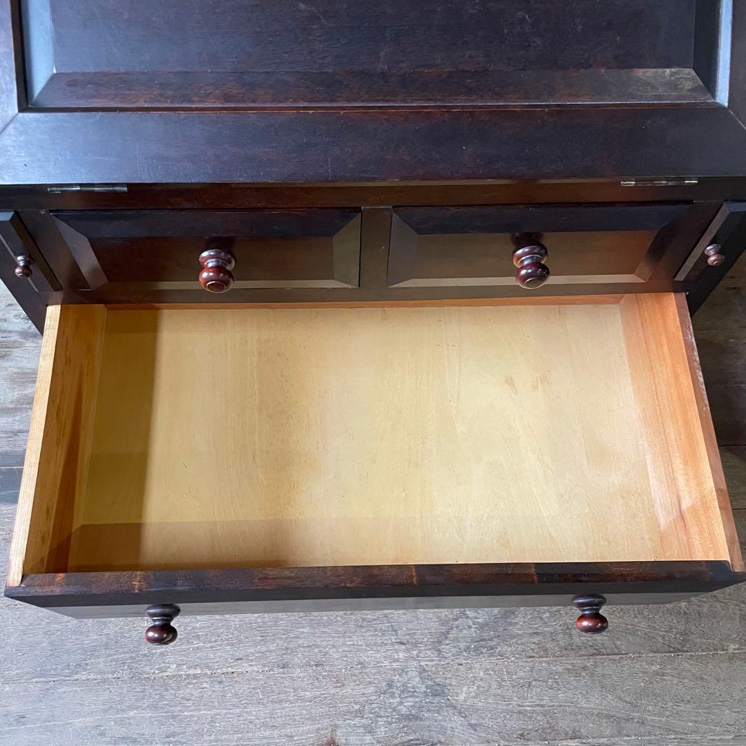 民芸家具 ライティングビューロー チェスト ワークデスク アンティーク家具